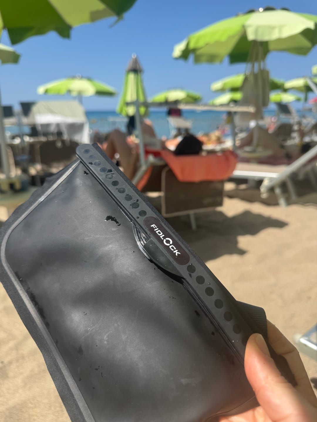 Customer photo review of Hermetic Waterproof Sling Bag - Black