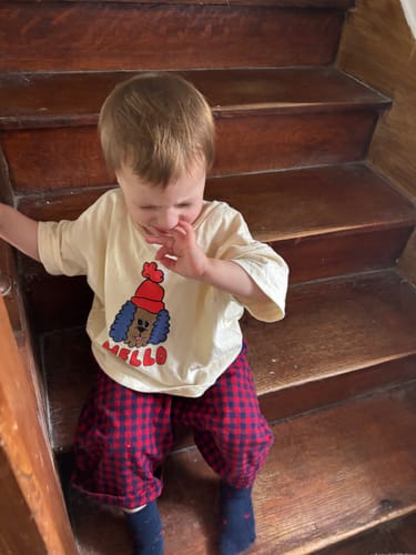 Stephanie V. review of RED VICHY PANTS image 1 out of 1