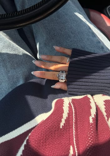 Customer photo review of SANTOS RING | SILVER WHITE