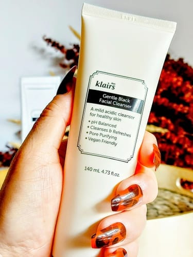 Customer photo review of Gentle Black Facial Cleanser
