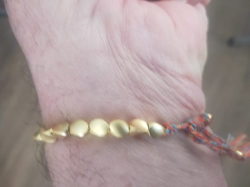 Customer photo review of Tibetan Bracelet of Fortune