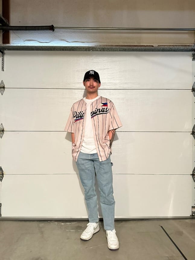 Customer photo review of Philippines Heritage Custom Baseball Jersey