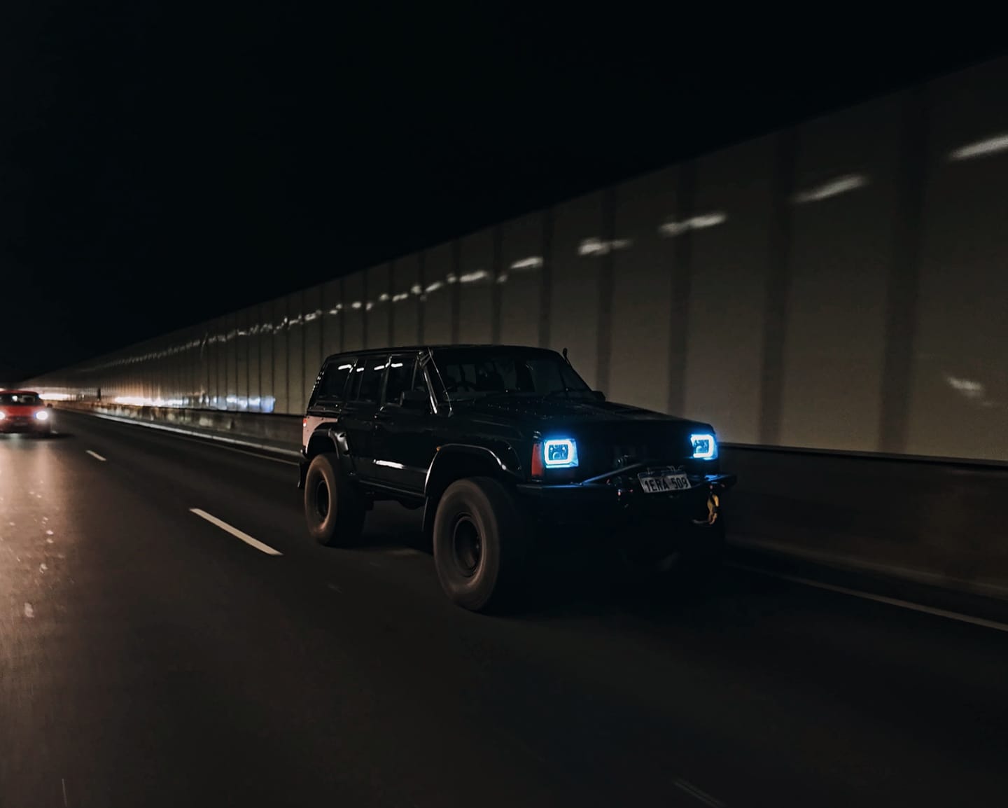 Customer photo review of 5X7" LED Colour Chasing Headlights
