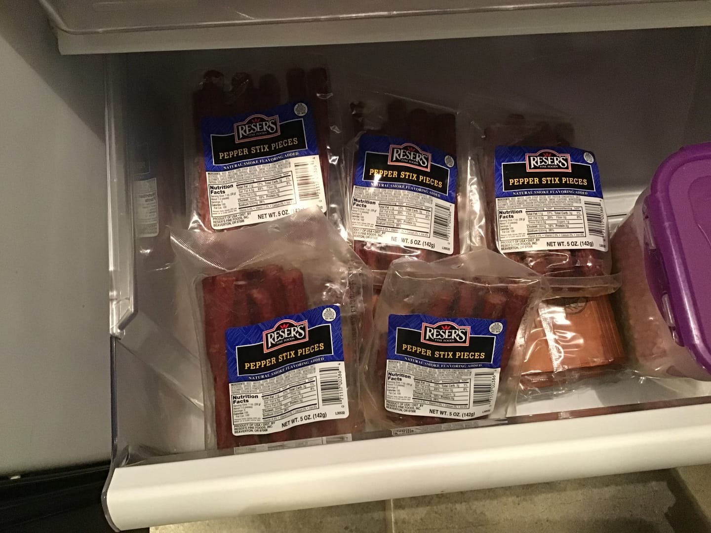 Customer photo review of Reser's Smoked Pepperoni Sticks 5 oz. / 12 ct. Case