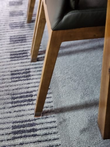 Customer photo review of Square Felt Silicone Chair Leg Protectors | Extra-Durable Chair Floor Protectors