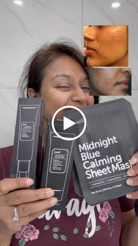 Customer photo review of Midnight Blue Clearing Water Cream