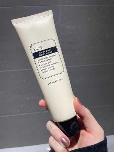 Customer photo review of Gentle Black Facial Cleanser