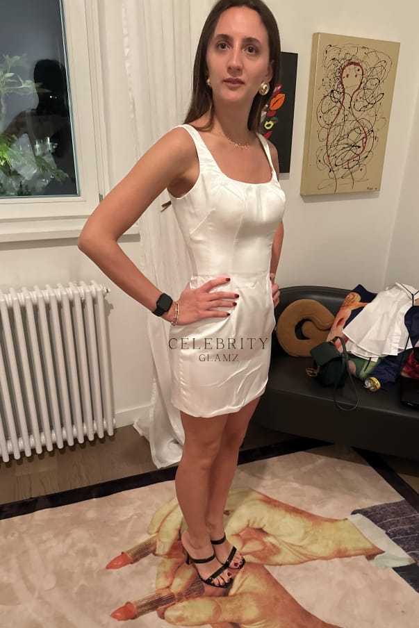 Customer photo review of Kendall Jenner 2022 Mason Disick's Bar Mitzvah Silver Dress