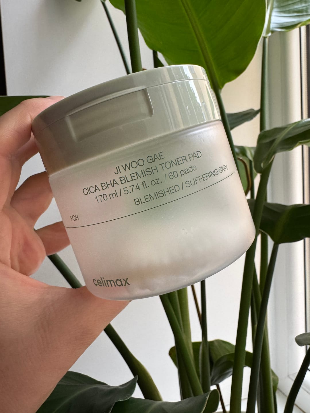 Customer photo review of Pīlinga spilventiņi iekaisumu novēršanai problemātiskai ādai Celimax Ji Woo Gae Cica BHA Blemish Toner Pad