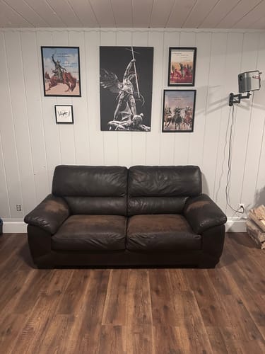Customer photo review of ST. MICHAEL VS THE DEVIL CANVAS ( No Logo )