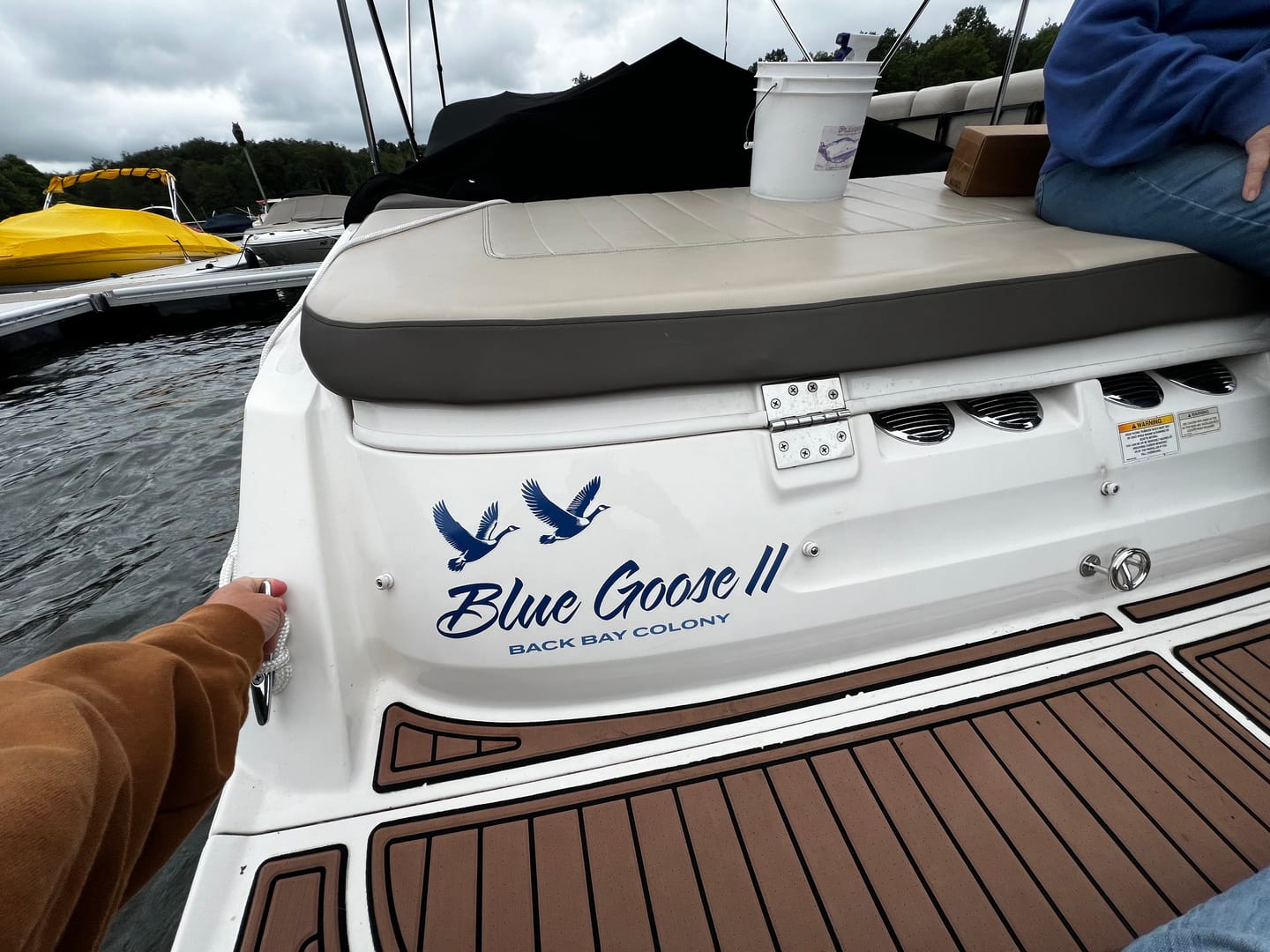 Customer photo review of Boat Logo Decal