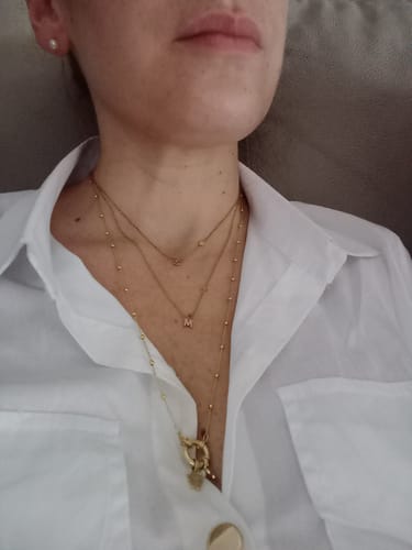 Customer photo review of Collana letter love