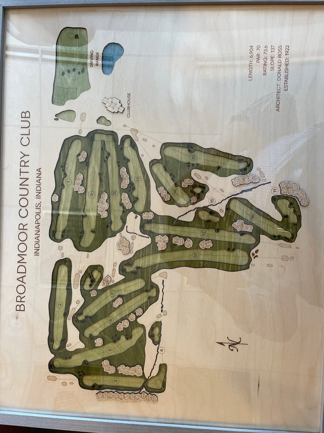 Customer photo review of Custom 3D Multi-Layer Golf Map