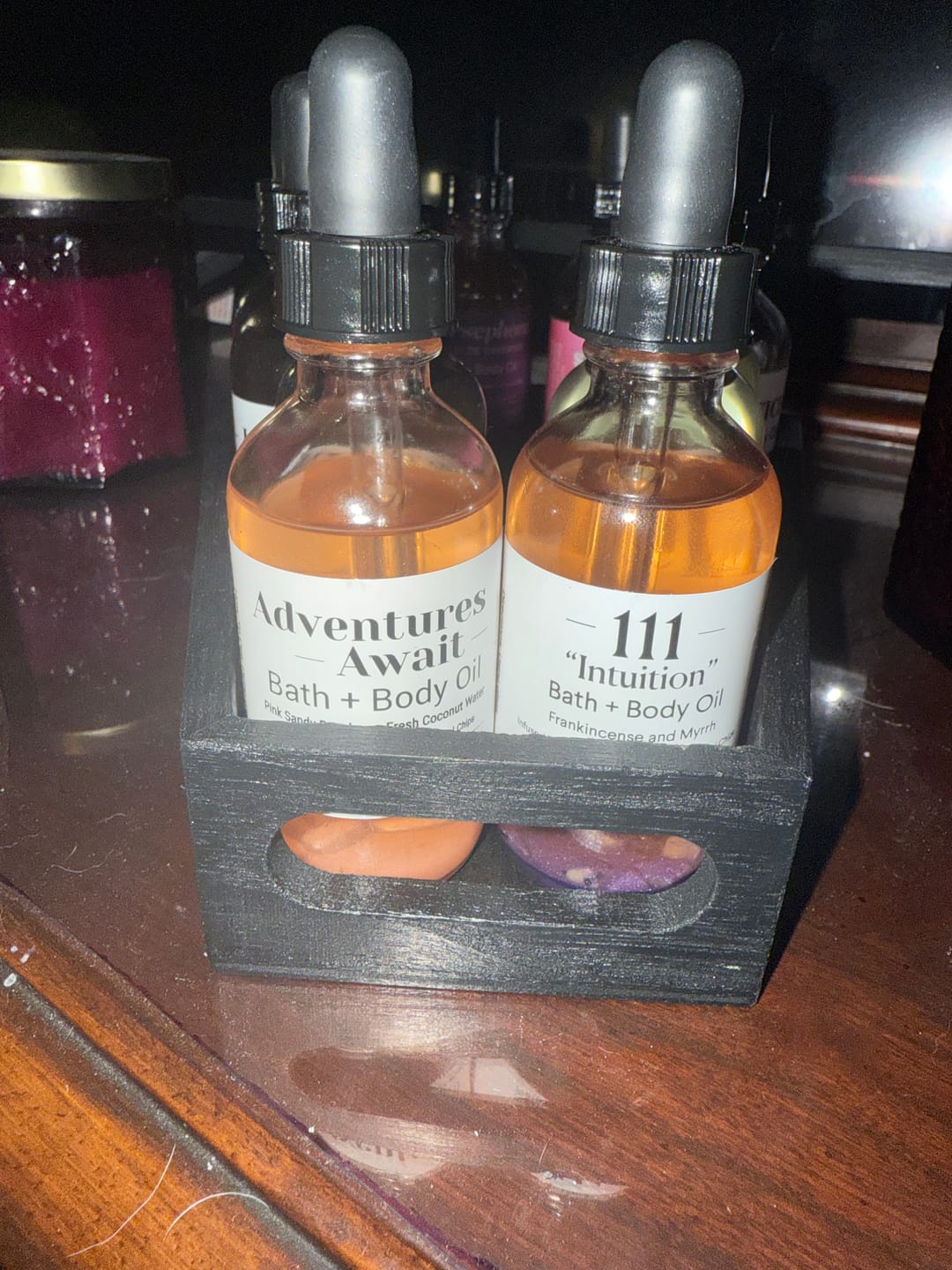 Customer photo review of Lunar Lagoon Bath & Body Oil