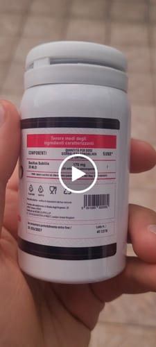 Customer video review of PROBIOTICO Bacillus subtilis - 60 cps