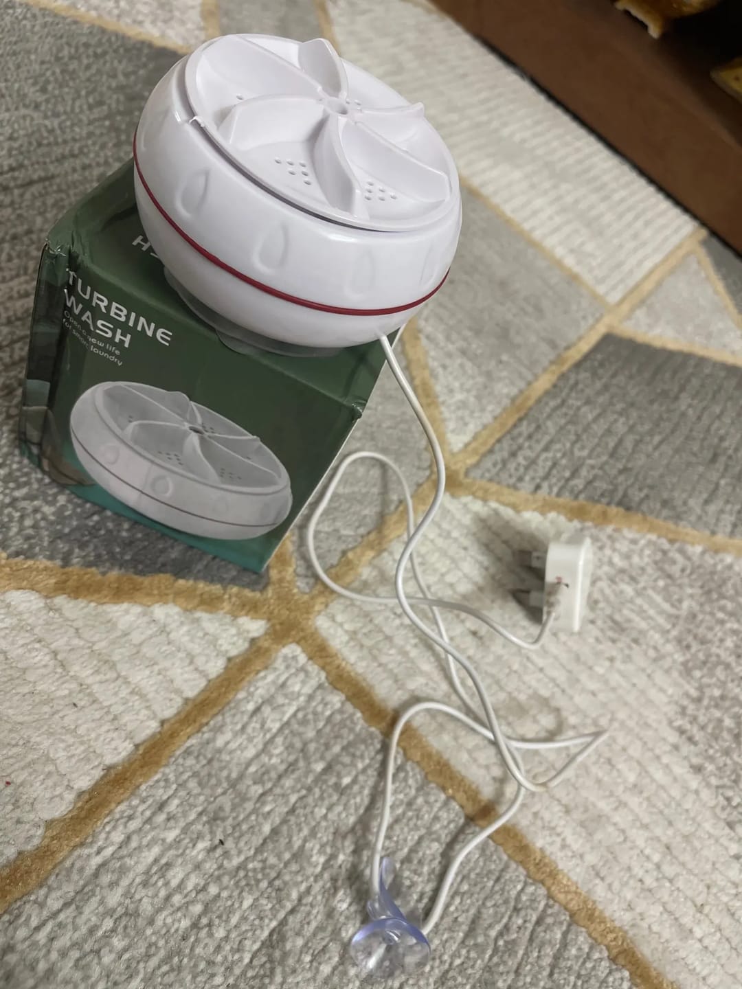 Customer photo review of Portable Turbine Ultrasonic Washing Machine - (IMPORTED)
