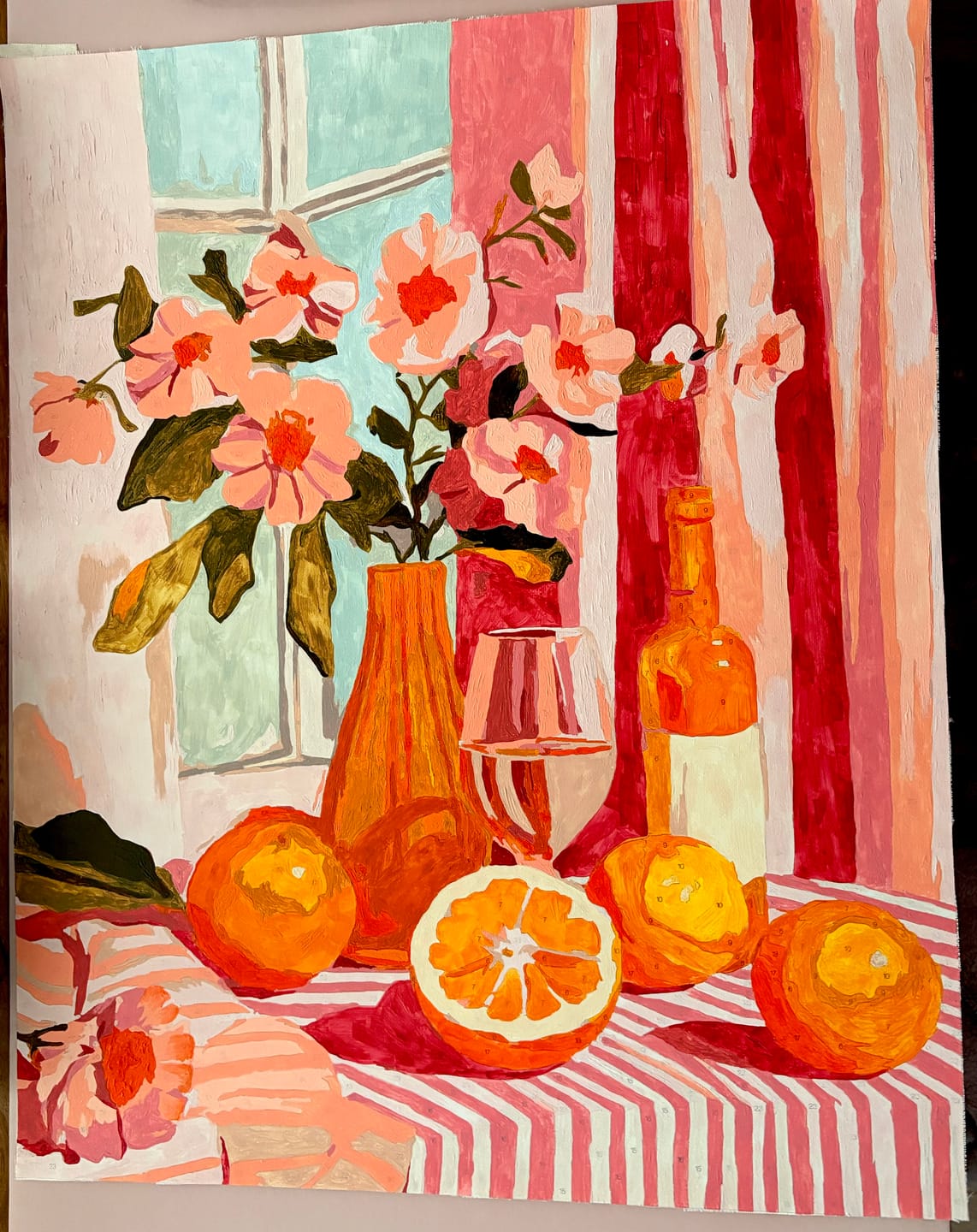 Customer photo review of Malen nach Zahlen - Oranges wine and flowers