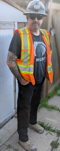 Customer photo review of RX-1 Relaxed Work Jeans Stonewashed Black