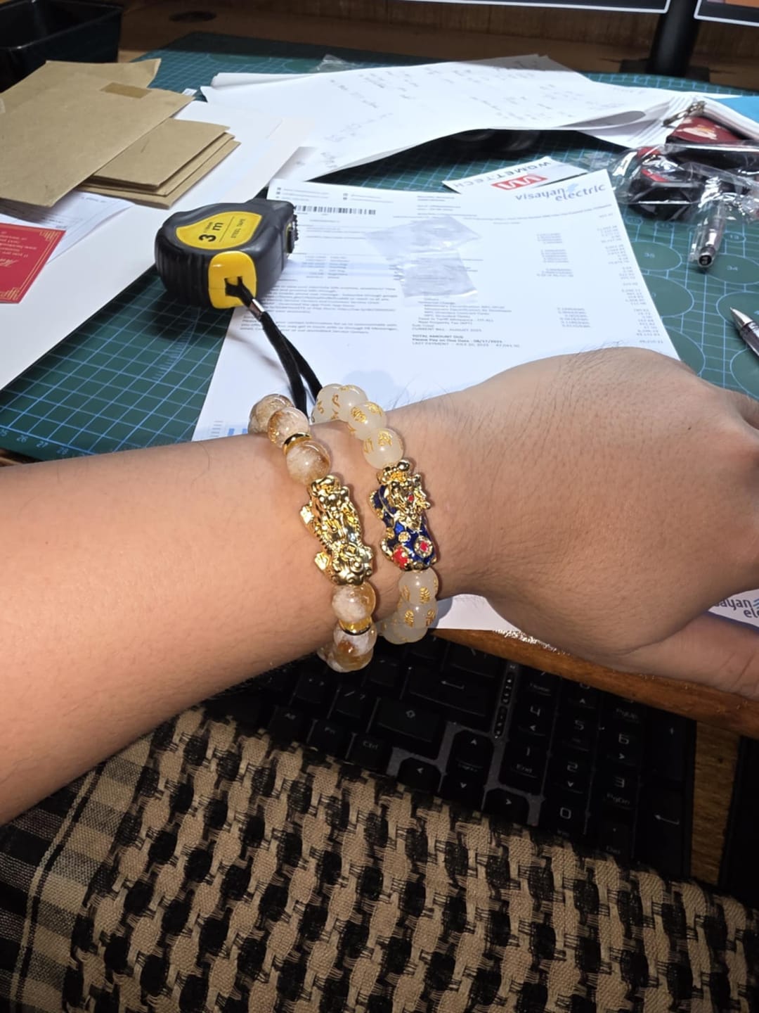 Customer photo review of Citrine with 24K Gold PiYao for Abundance - Success - Good Fortune