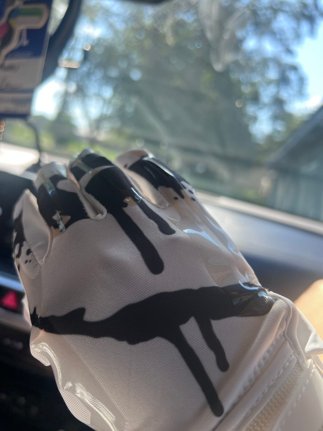 Customer photo review of Phenom Elite Sinister Football Gloves - VPS1