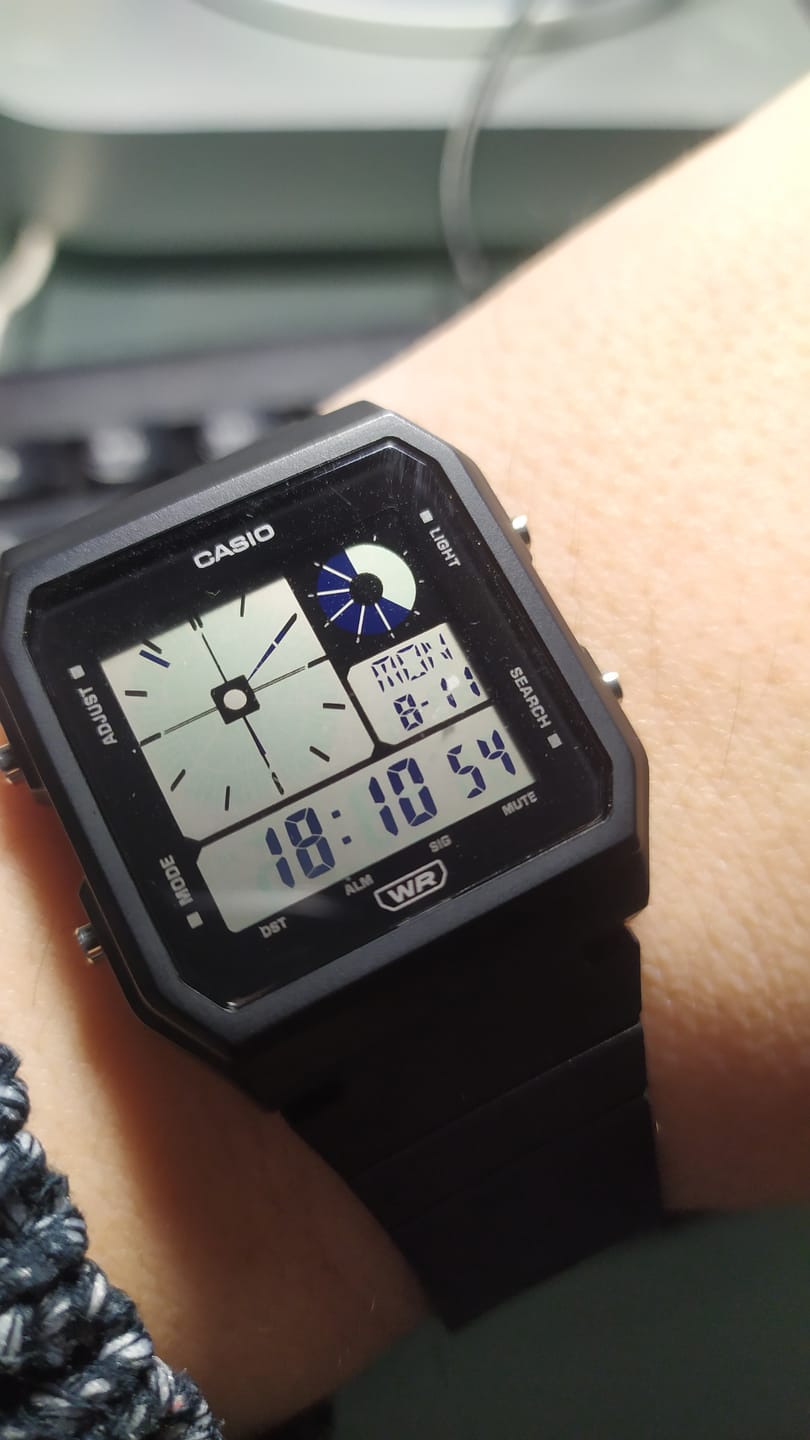 Customer photo review of Reloj Casio Vintage LF-20W-1ADF Twin-Graph Reissue Resina