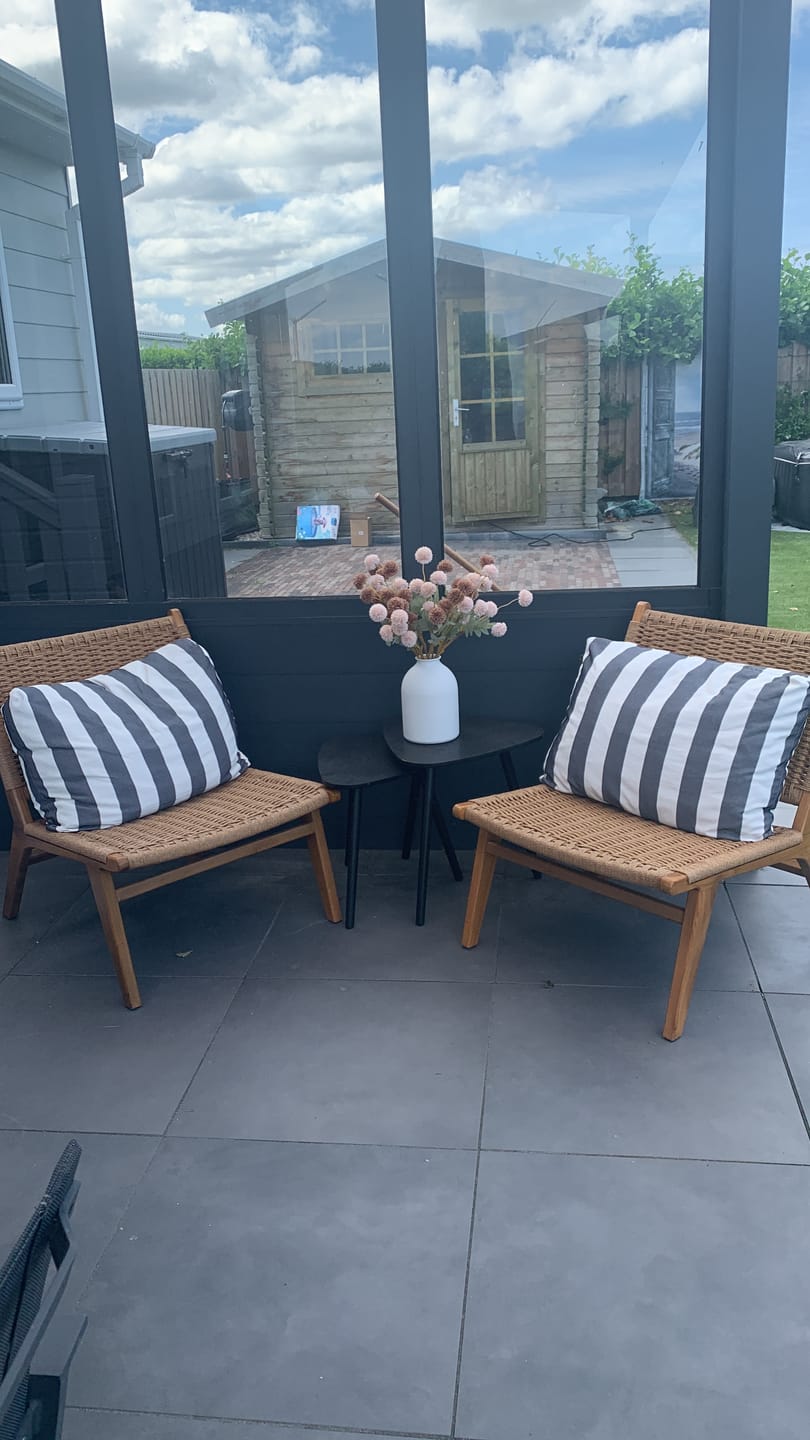 Customer photo review of Zijden Kiku Bloemen - Crème Mix