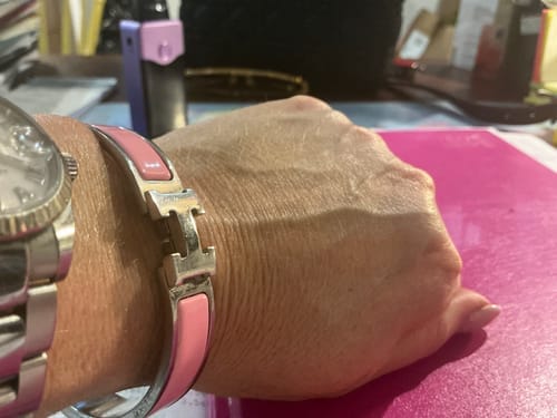 Customer photo review of H PINK BRACELET