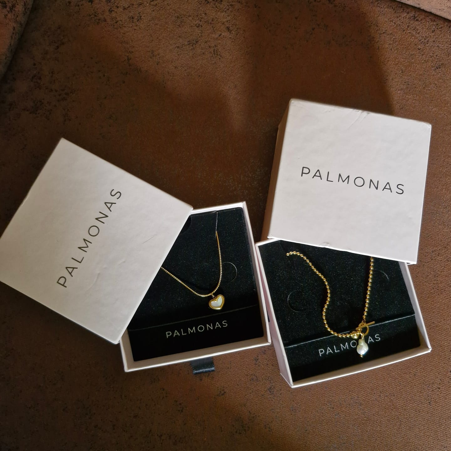 Customer photo review of White Heart Necklace