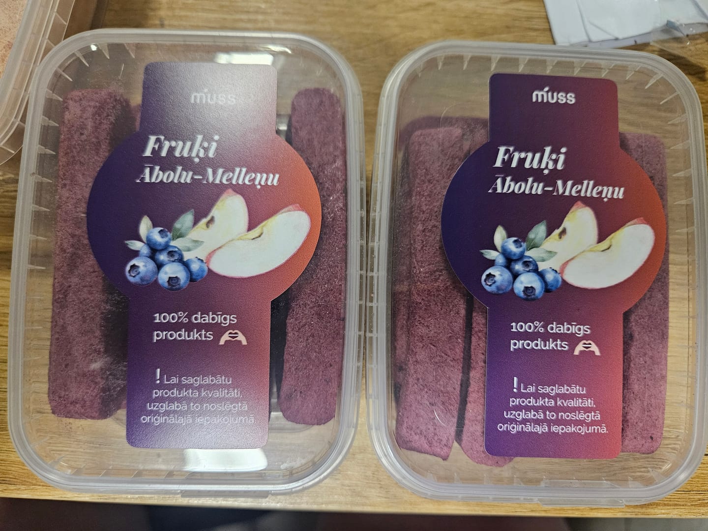 Customer photo review of Fruķi Ābolu - Melleņu