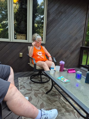 Customer photo review of Instant Dye Shampoo