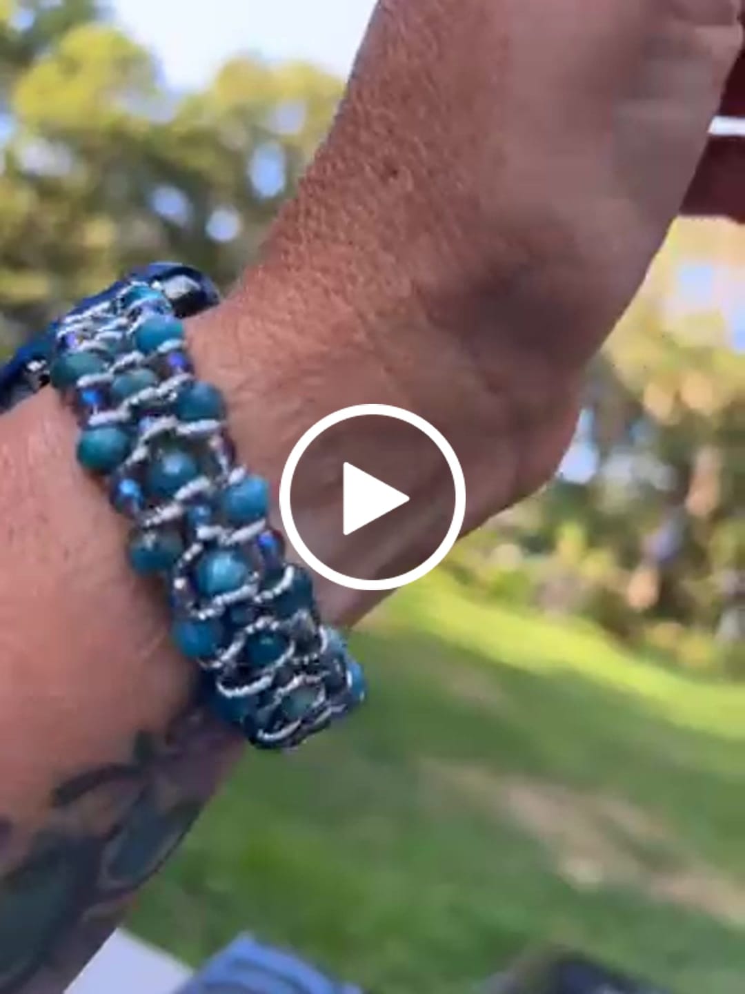 Customer video review of Apatite Azure Braided Apple Watch Strap