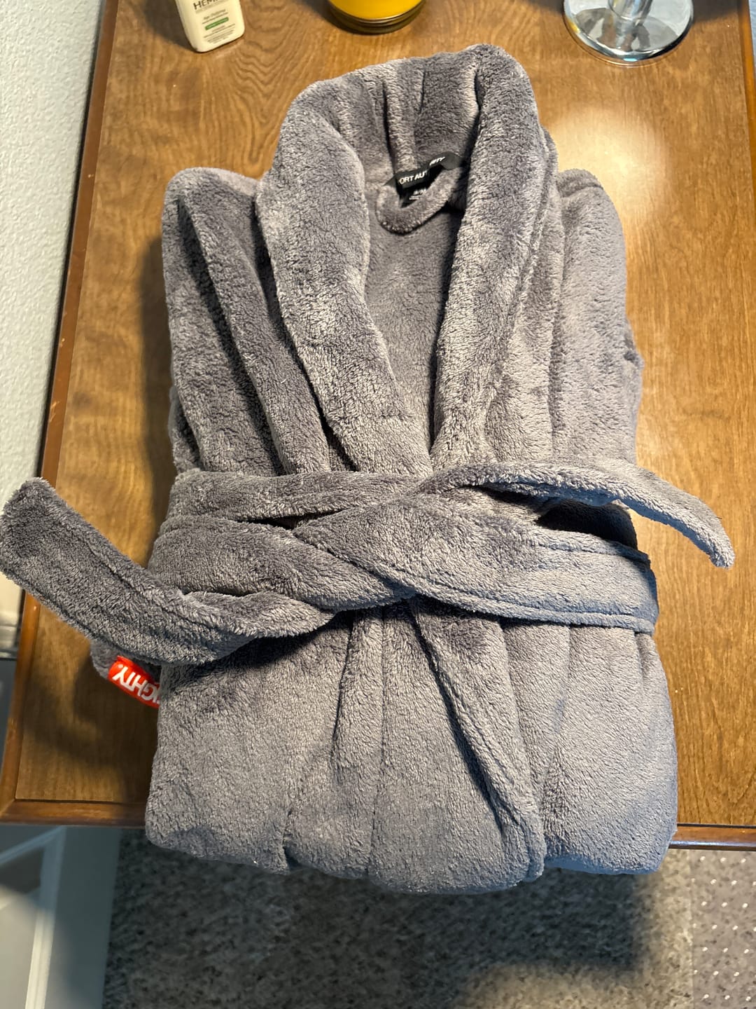 Customer photo review of 80Eighty® Plush Microfleece Robe