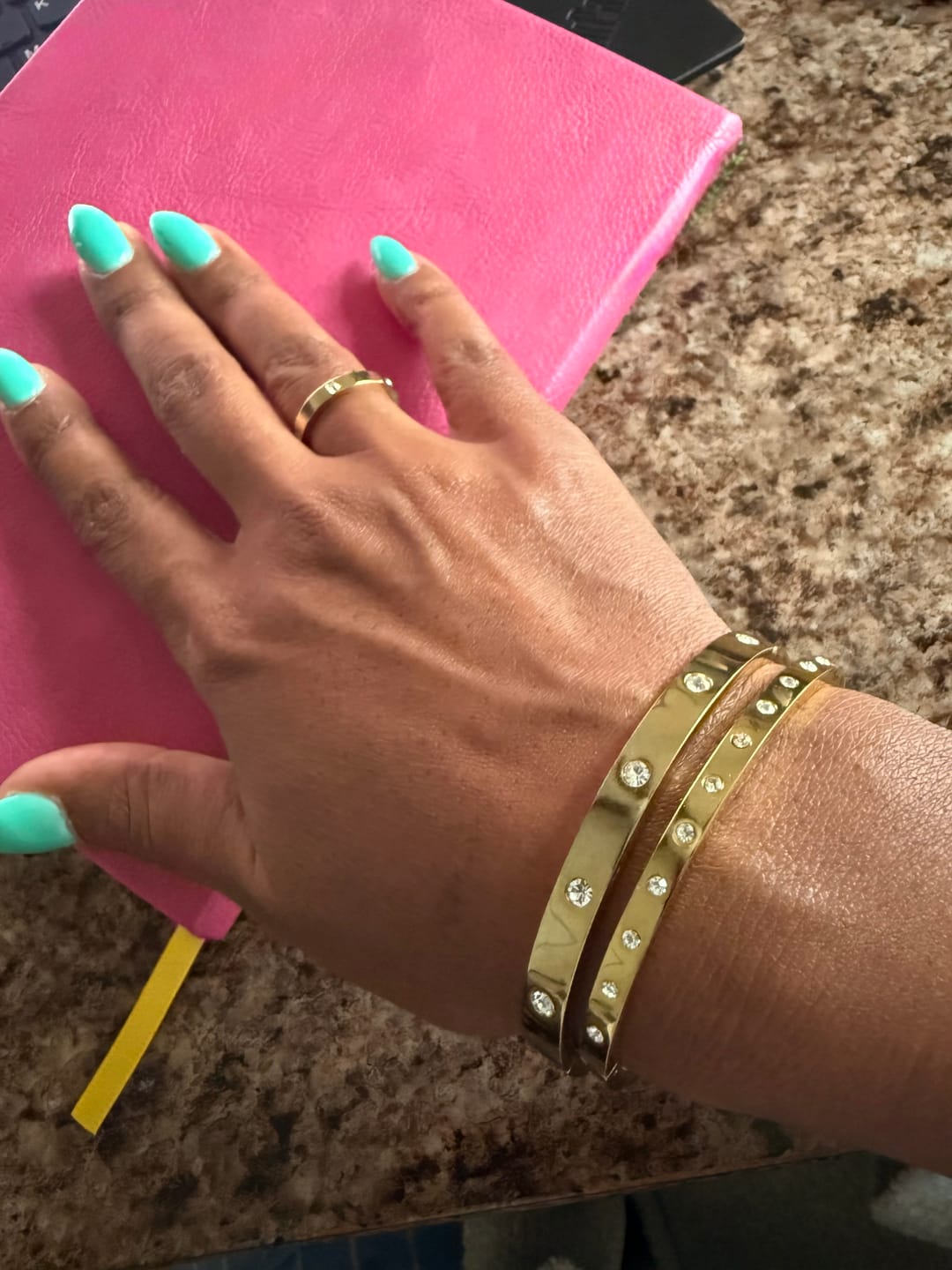 Customer photo review of Eternity Bangle Slim