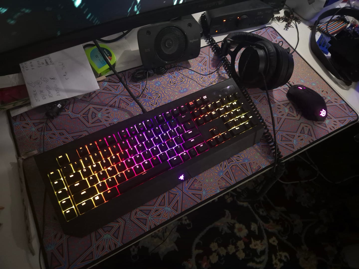 Customer photo review of "Chaos of Tron" DESK MAT (12x18)(12x22)(15.5x31)