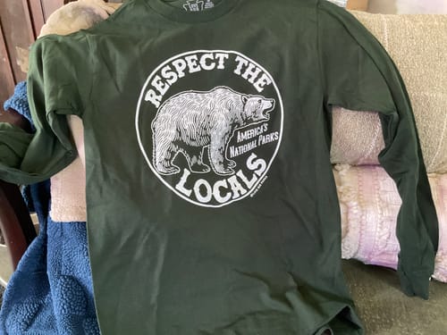 Customer photo review of Respect The Locals Grizzly Long Sleeve Tee