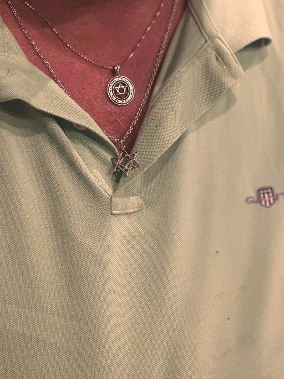 Customer photo review of Star of David Necklace for Men
