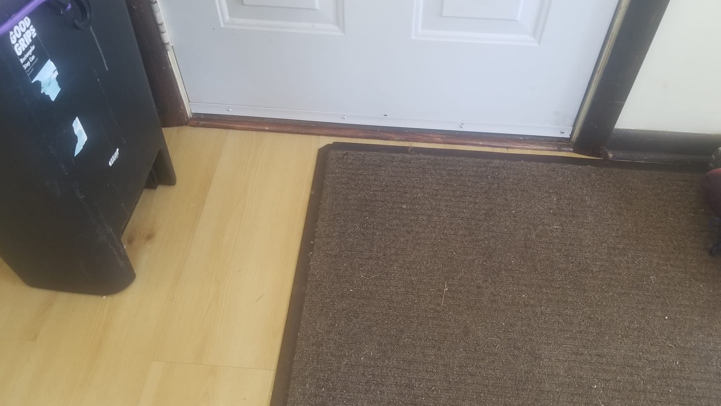 Customer photo review of 36" Universal Wrap-Around Door Sweep