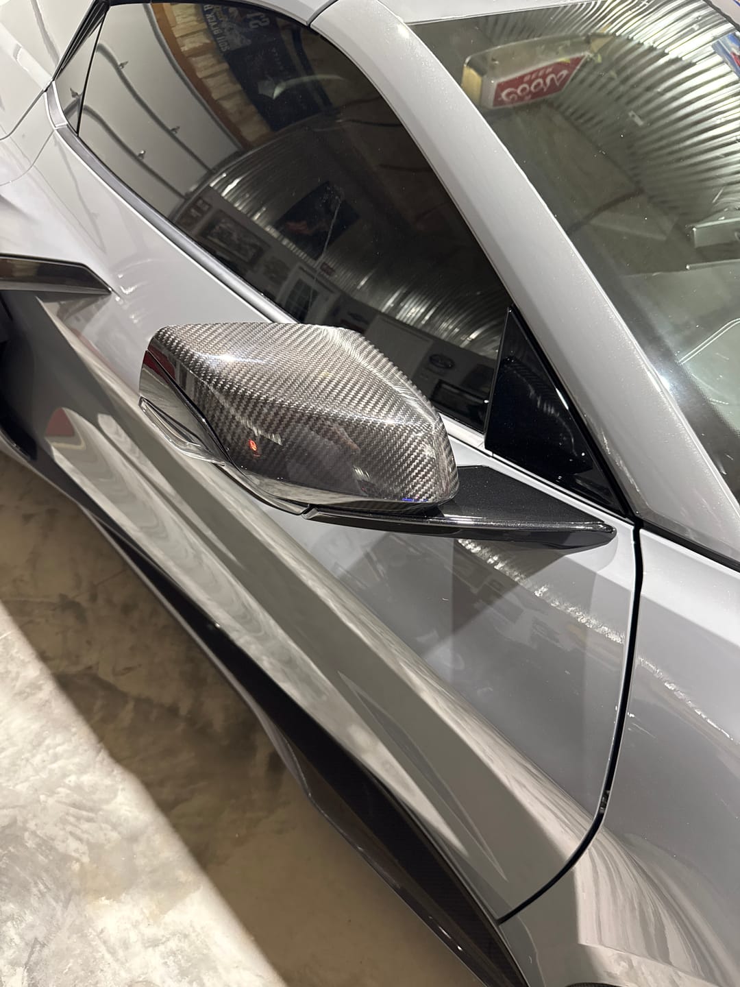 Customer photo review of Chevrolet Corvette C8 Upper Mirror Covers