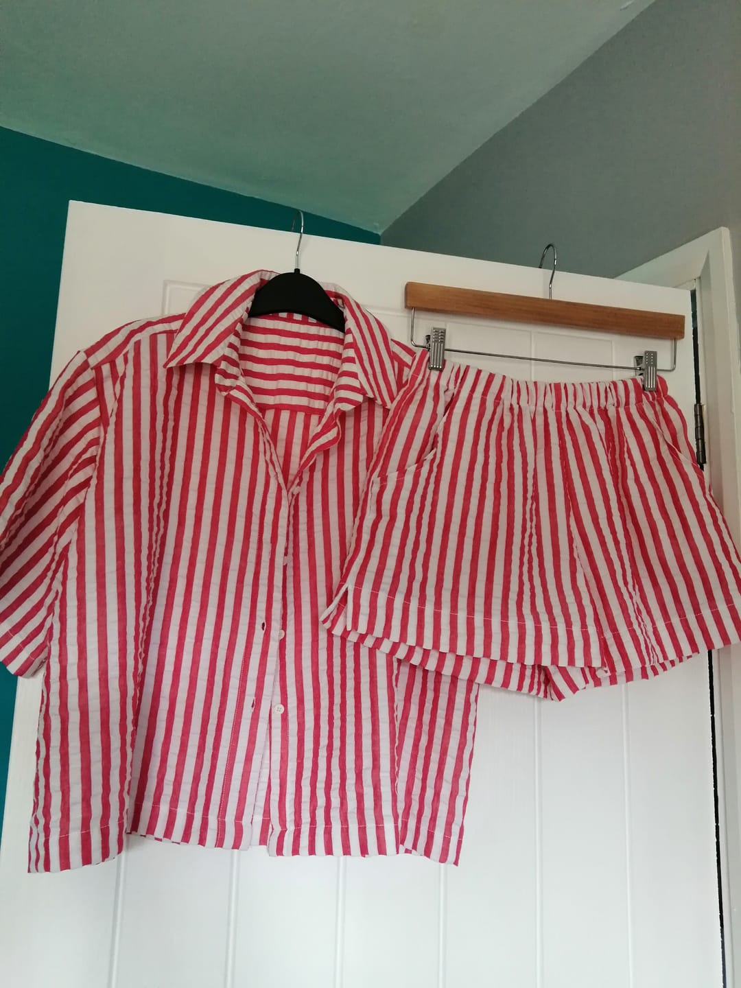 Customer photo review of Wide Stripes Seersucker Fabric