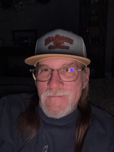 Customer photo review of Custom Wool Blend Flatbill Trucker Hat - Richardson 511