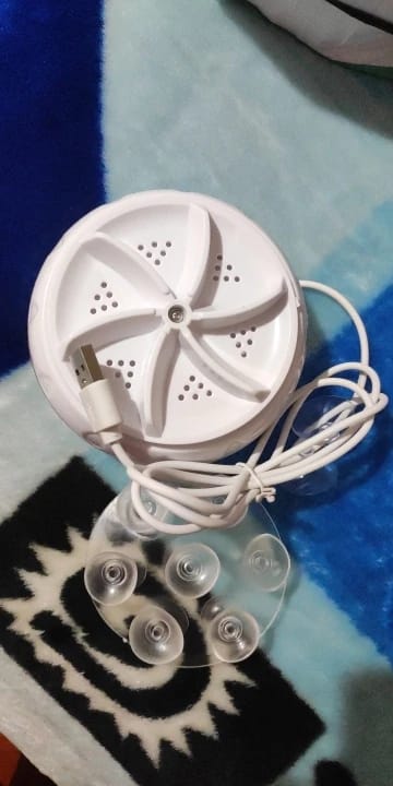Customer photo review of Portable Turbine Ultrasonic Washing Machine - (IMPORTED)