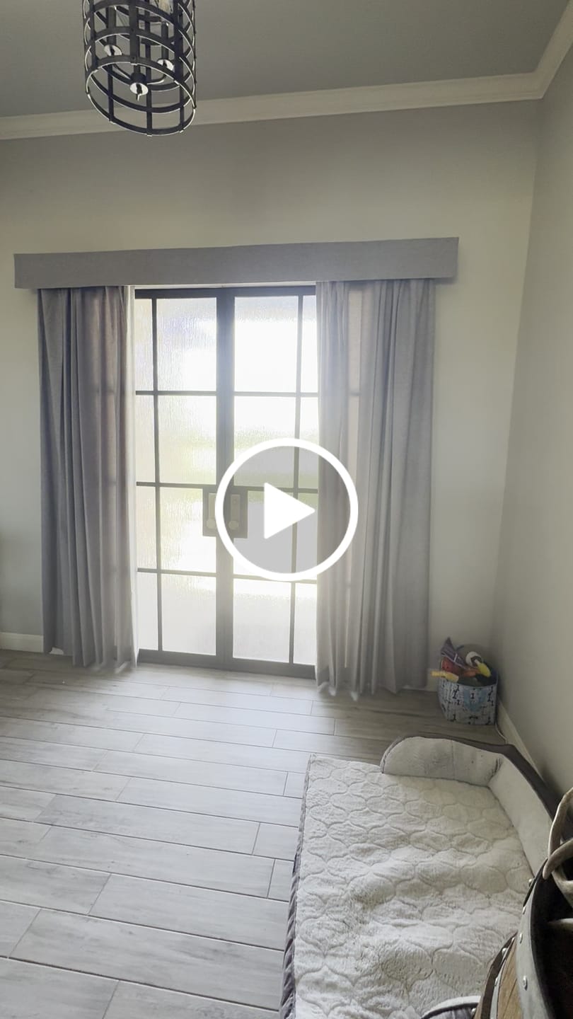 Customer video review of SmartWings Motorized Drapery 90% Blackout