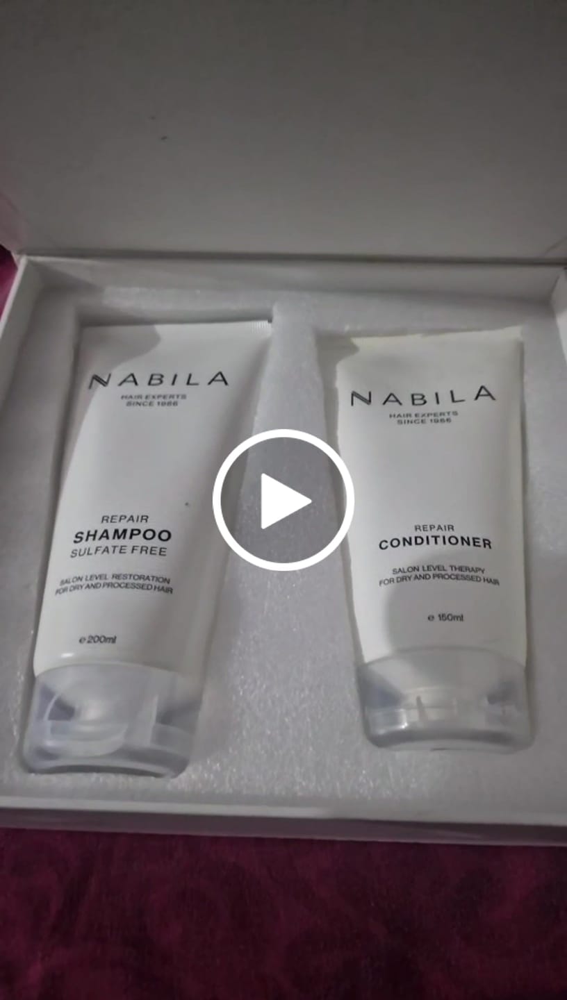 Customer video review of NABILA Repair Conditioner | 150ml