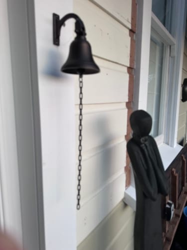 Customer photo review of Classico Antiqued Brass ships Bell (100mm dia)