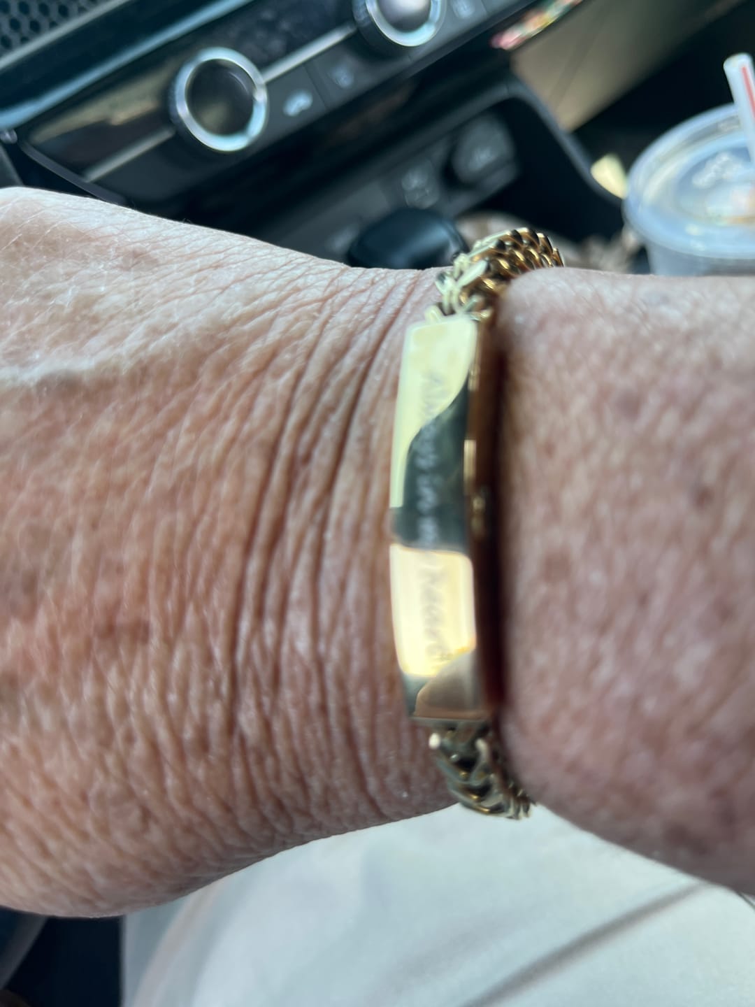 Customer photo review of Franco Link ID Urn Bracelet | 6MM