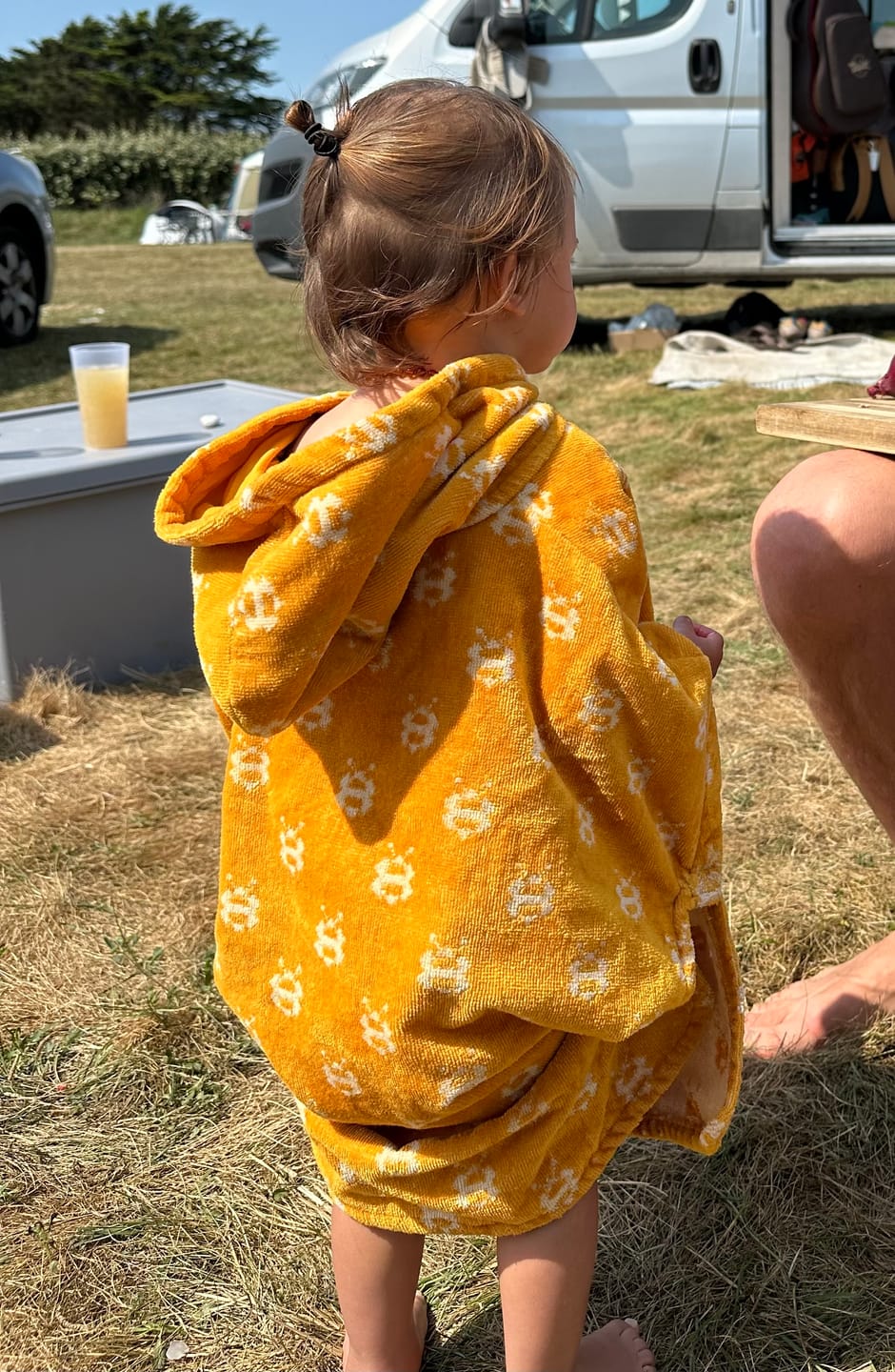 Customer photo review of Bees Kids Hooded Beach Poncho