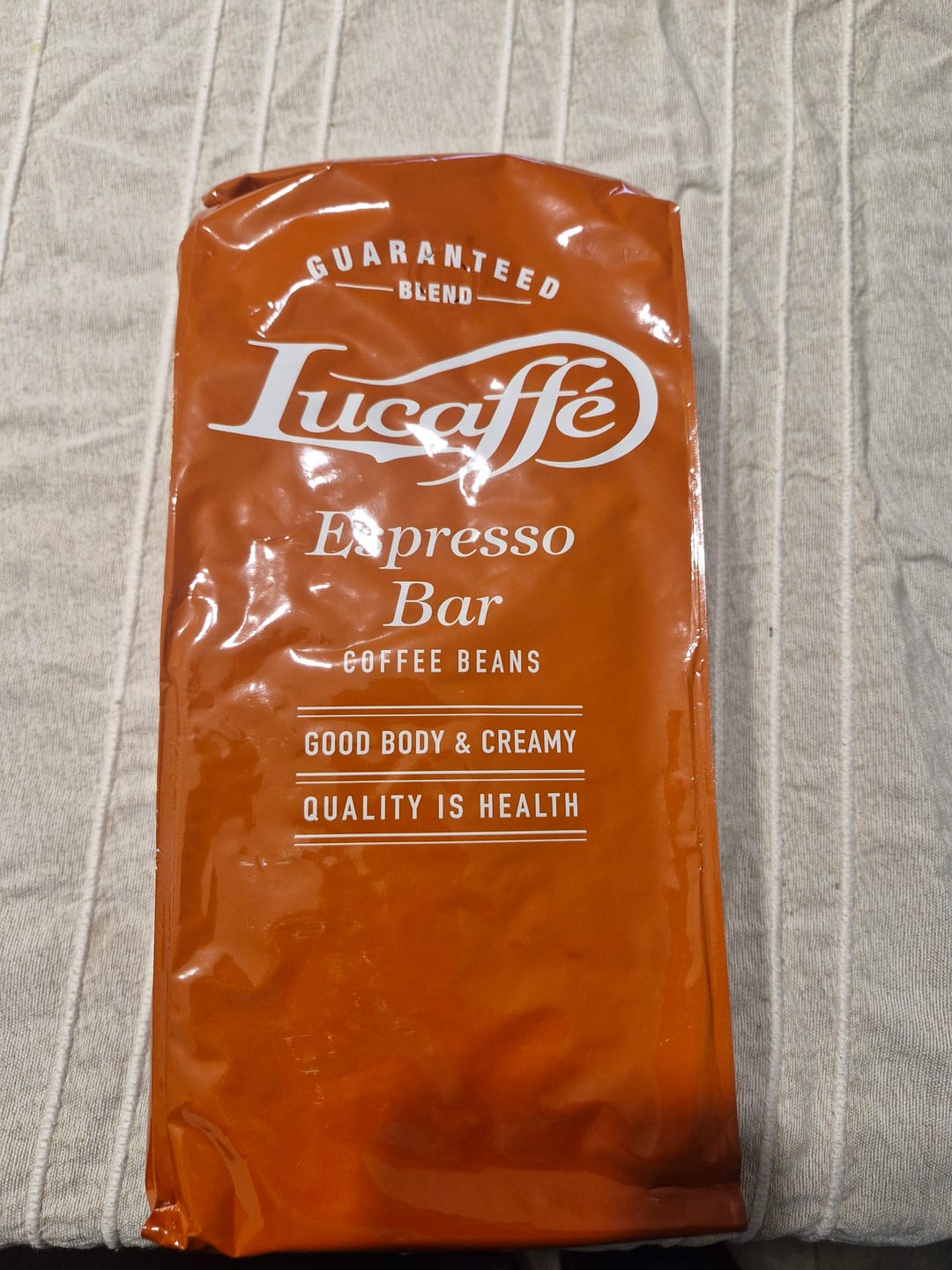 Customer photo review of Lucaffe Espresso Bar 1 kg Grano Entero