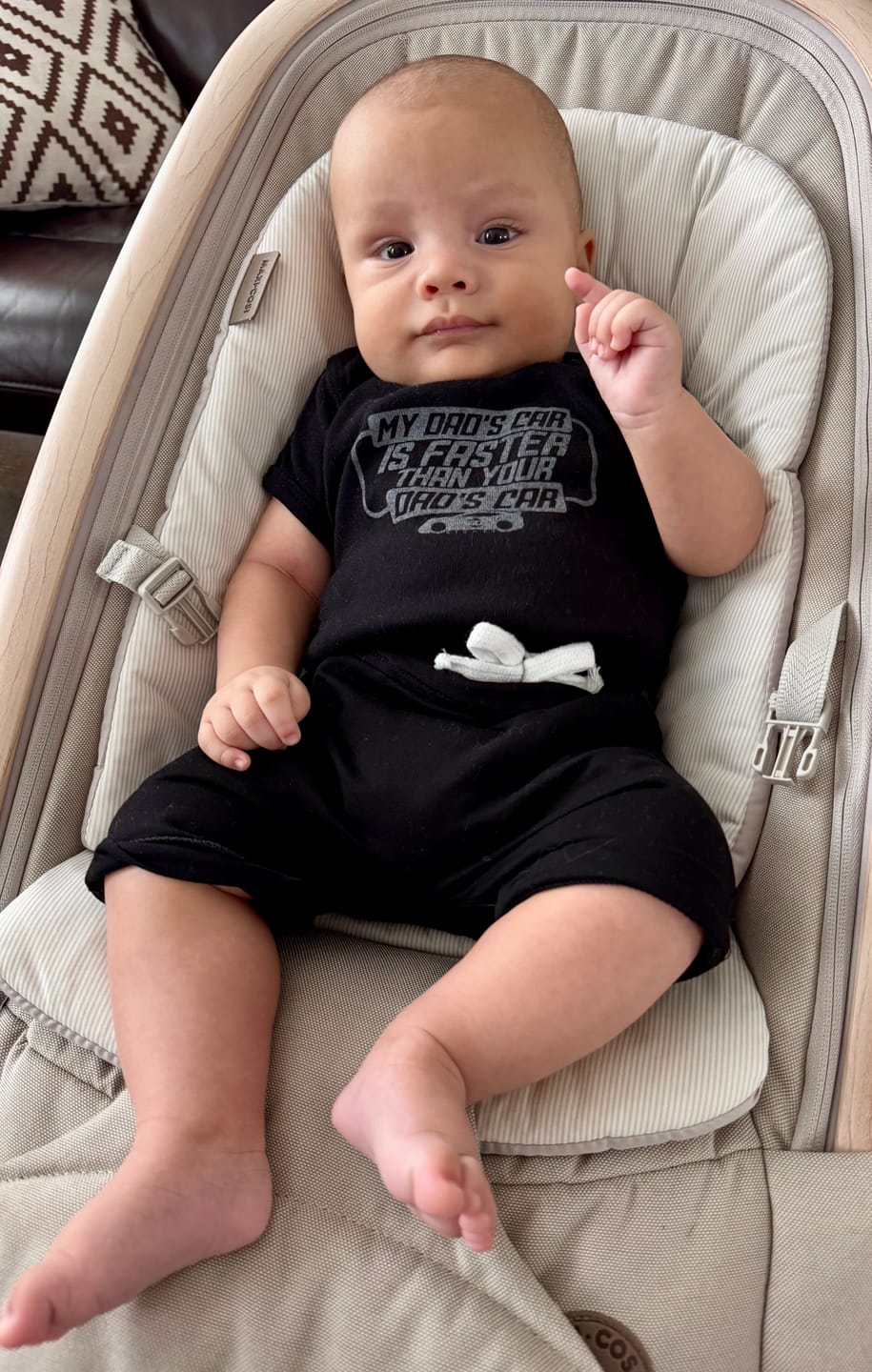 Customer photo review of 80Eighty® Baby Onesie Black