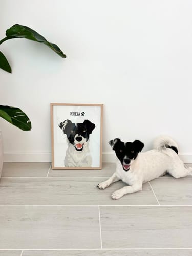 Customer photo review of Quadro Retrato Colorido (1 Animal)