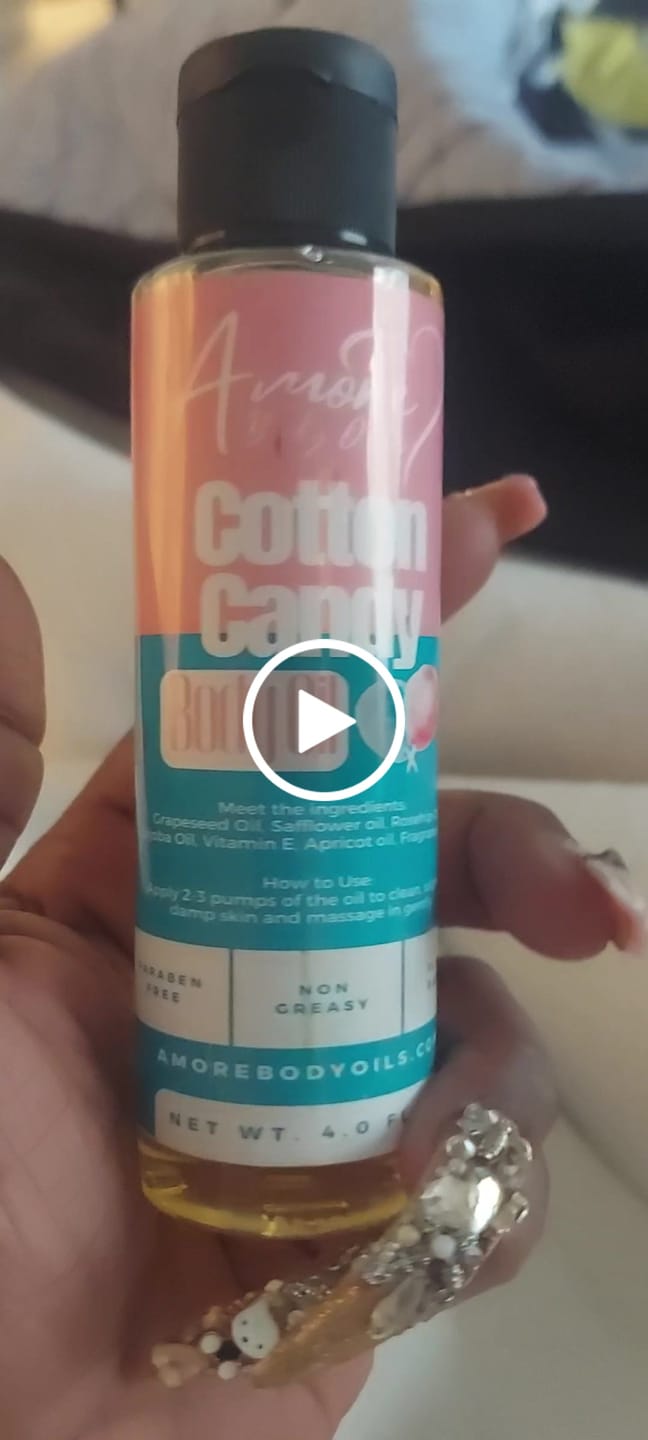 Customer video review of Cotton Candy - Body Oil